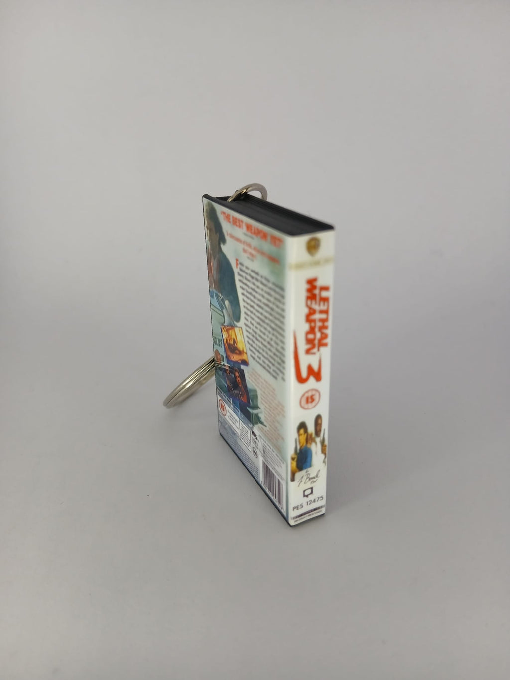 Lethal Weapon 3 Mini VHS Keyring – front with coin