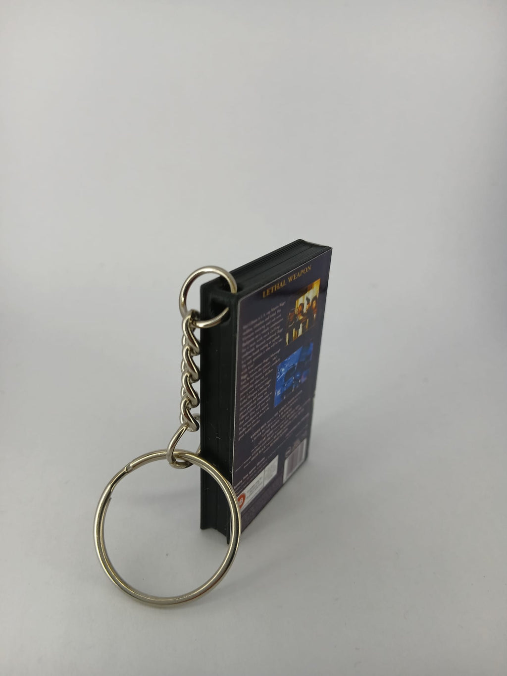 Lethal Weapon Mini VHS Keyring – front angle