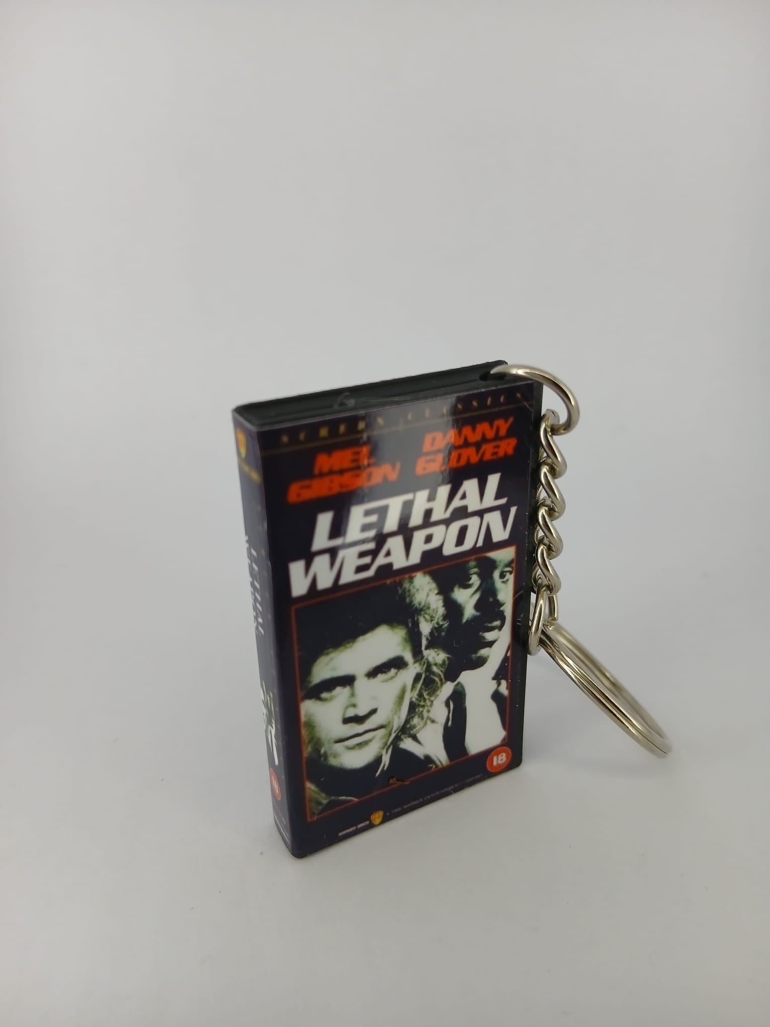 Lethal Weapon Mini VHS Keyring – rear cover detail