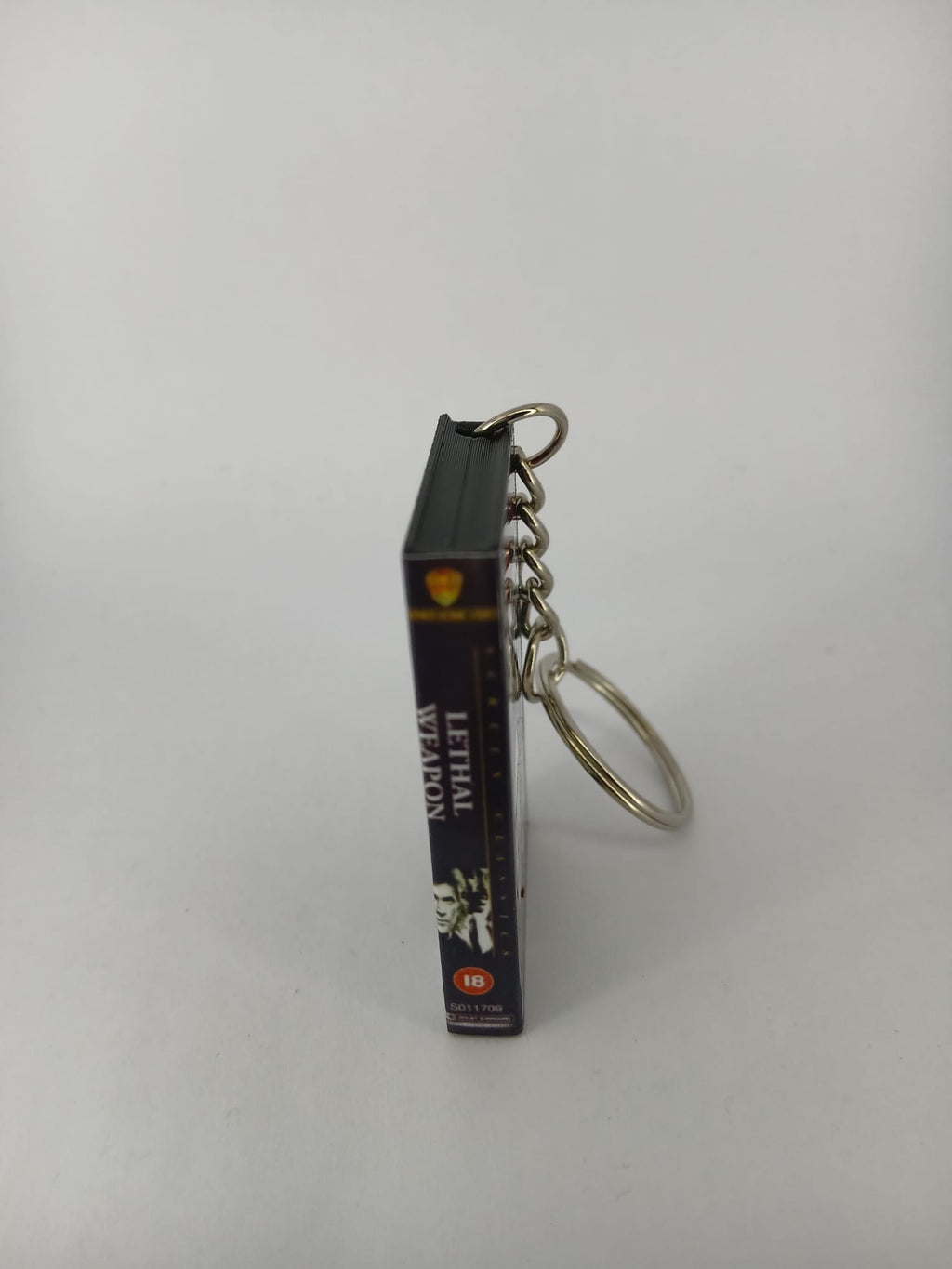 Lethal Weapon Mini VHS Keyring – side view