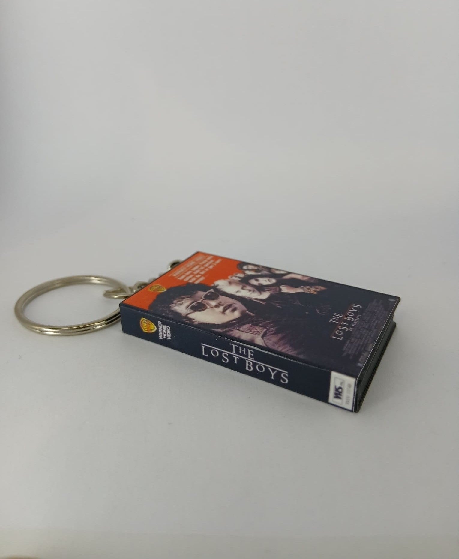 The Lost Boys VHS keyring side view