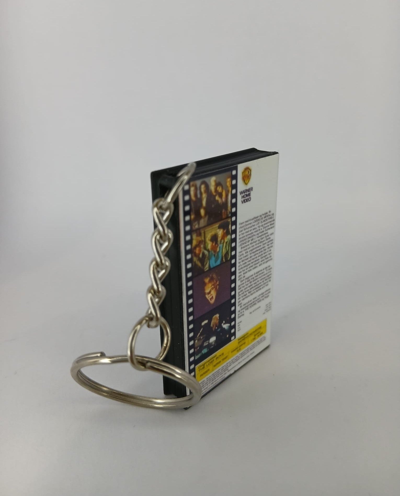 The Lost Boys VHS keyring chain detail