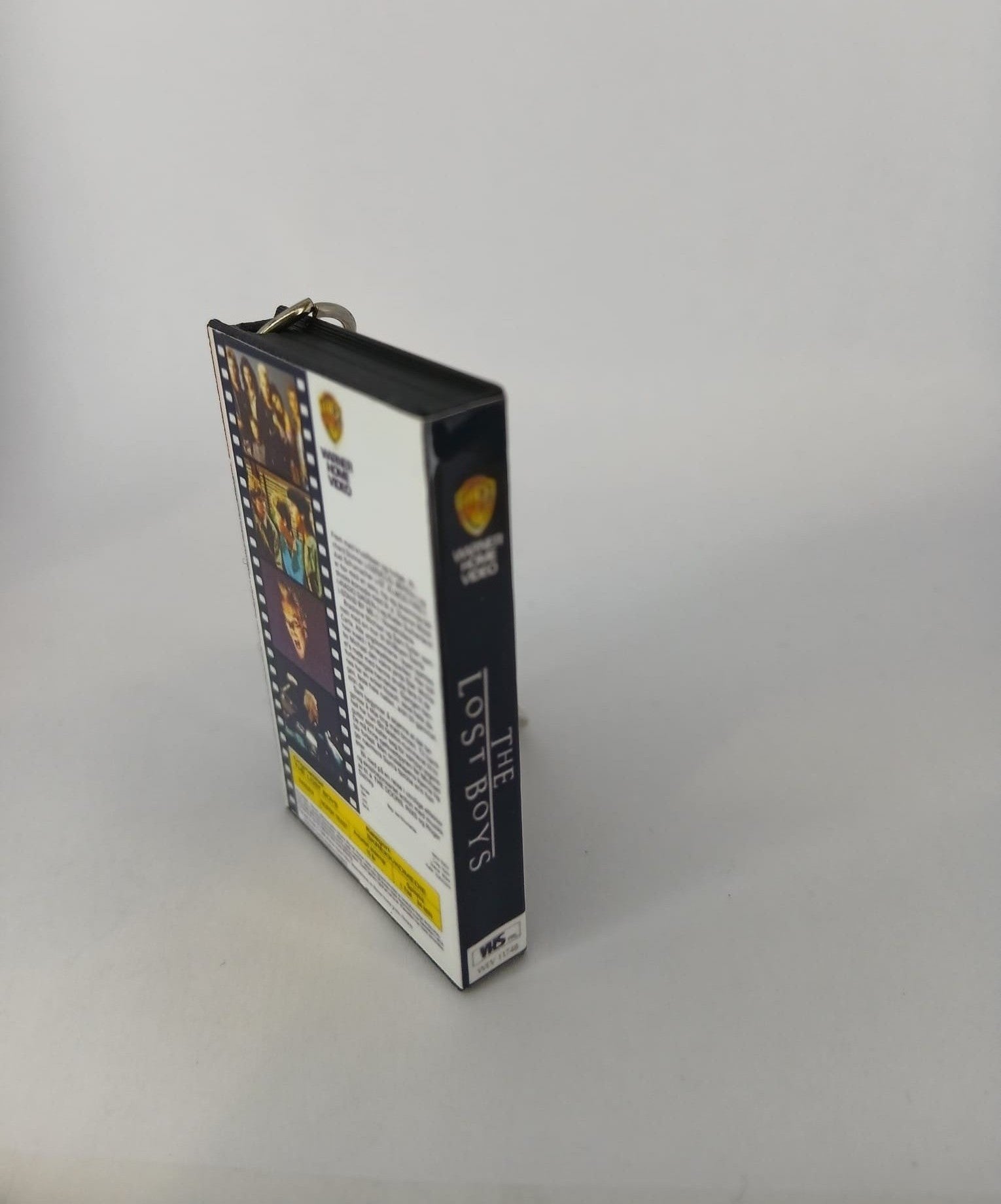 The Lost Boys VHS keyring hanging