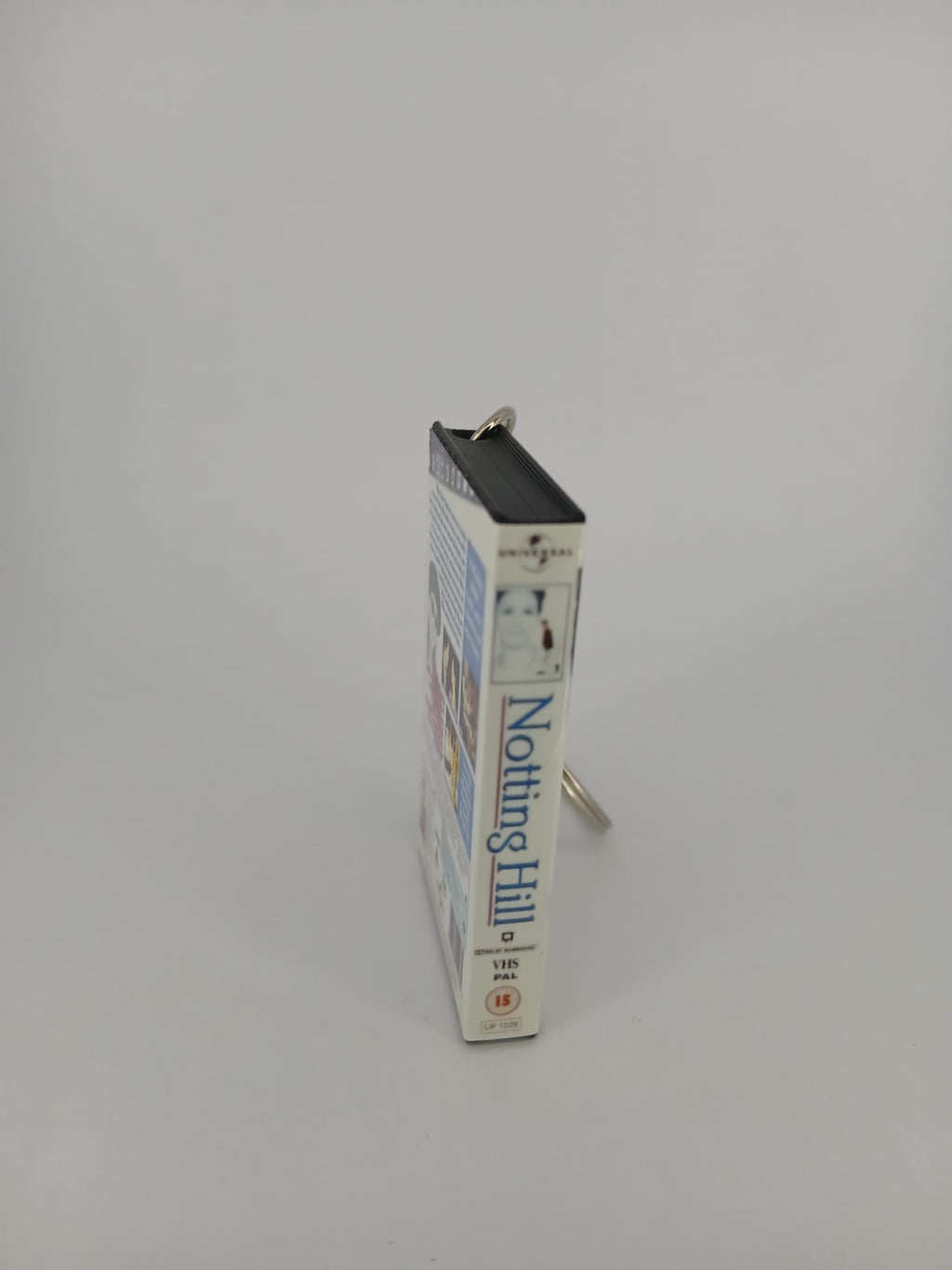 Notting Hill VHS keyring — front cover standing angled