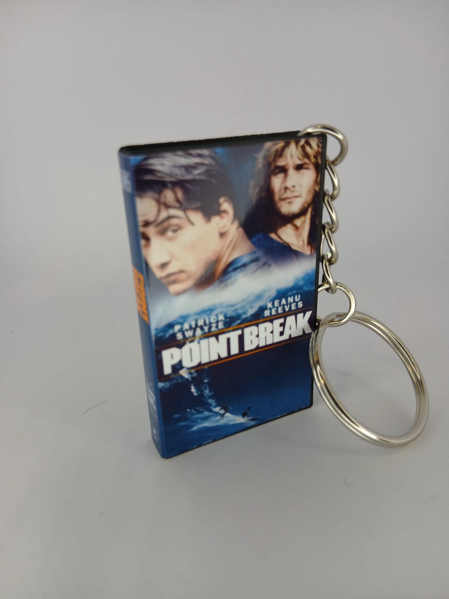 Point Break VHS keyring front cover