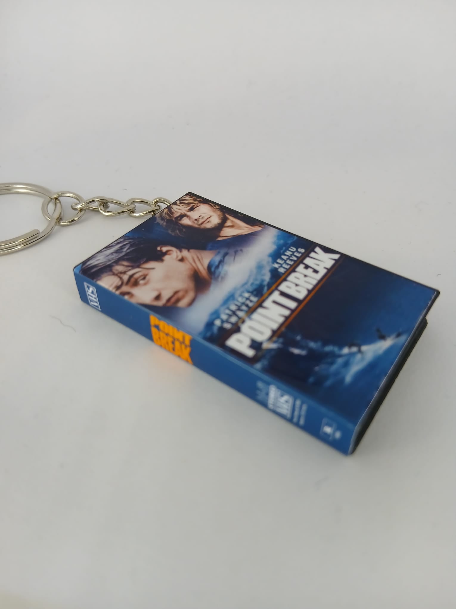 Point Break VHS keyring back cover
