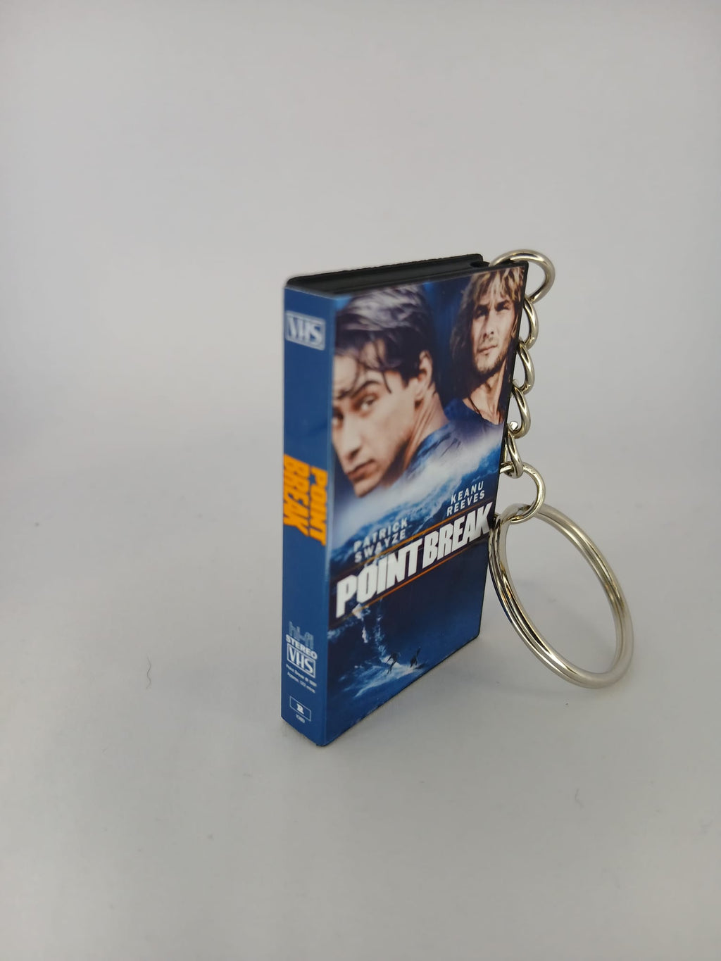 Point Break VHS keyring chain detail