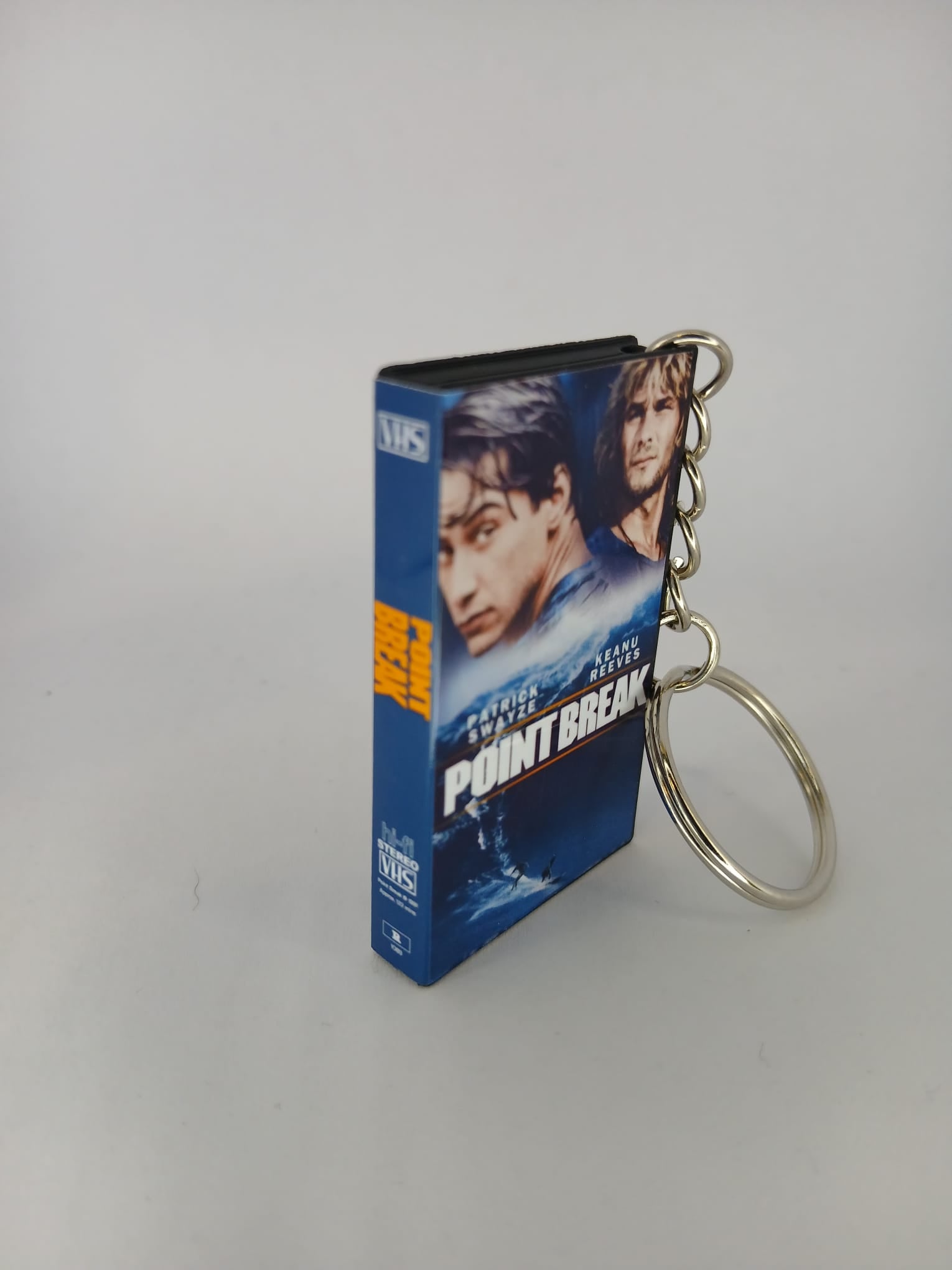 Point Break VHS keyring chain detail