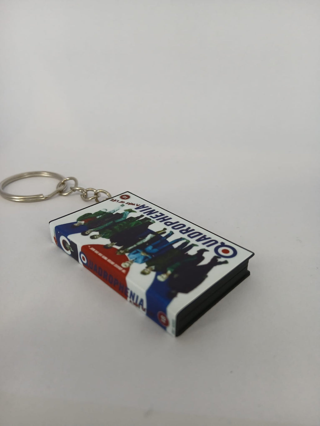 Quadrophenia VHS keyring — front cover standing angled