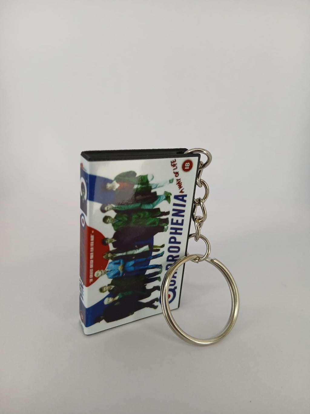 Quadrophenia VHS keyring — front cover standing angled 2