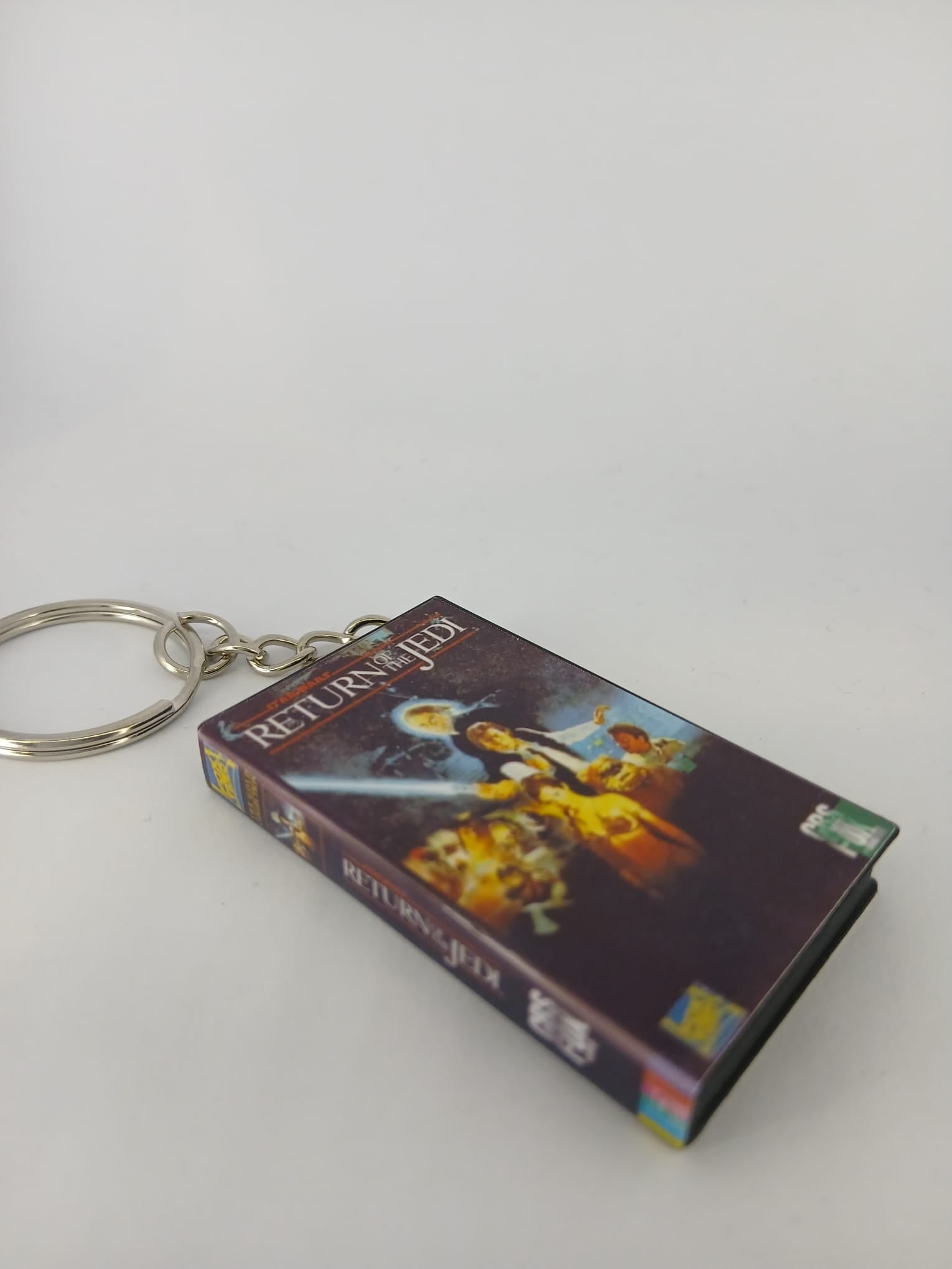 Return of the Jedi VHS keyring — spine view