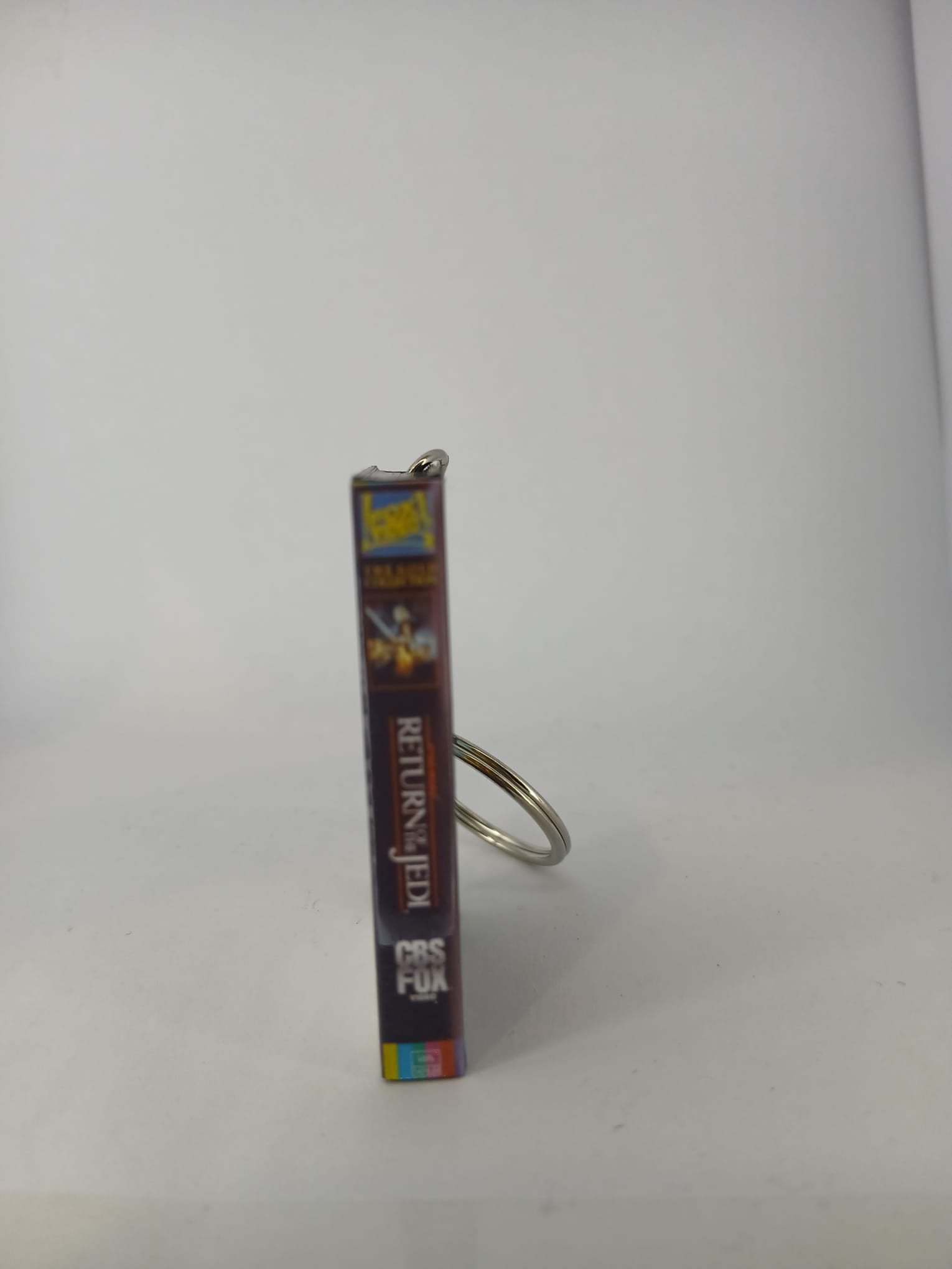 Return of the Jedi VHS keyring — back cover detail