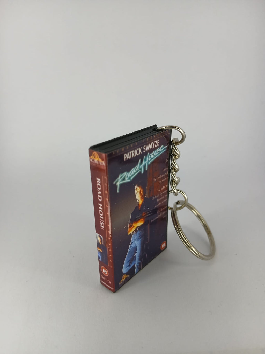 Road House Mini VHS Keyring – back view