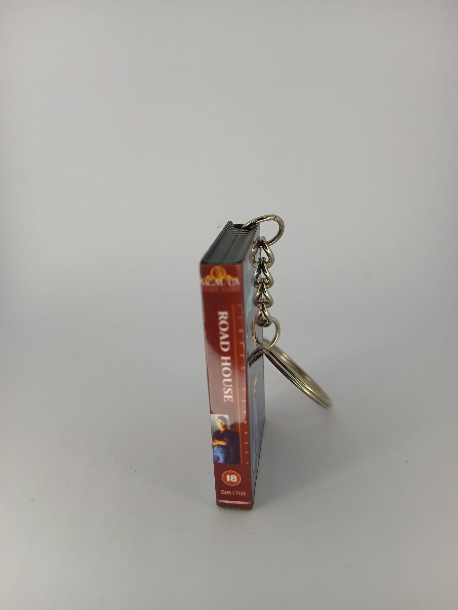 Road House Mini VHS Keyring – back angle