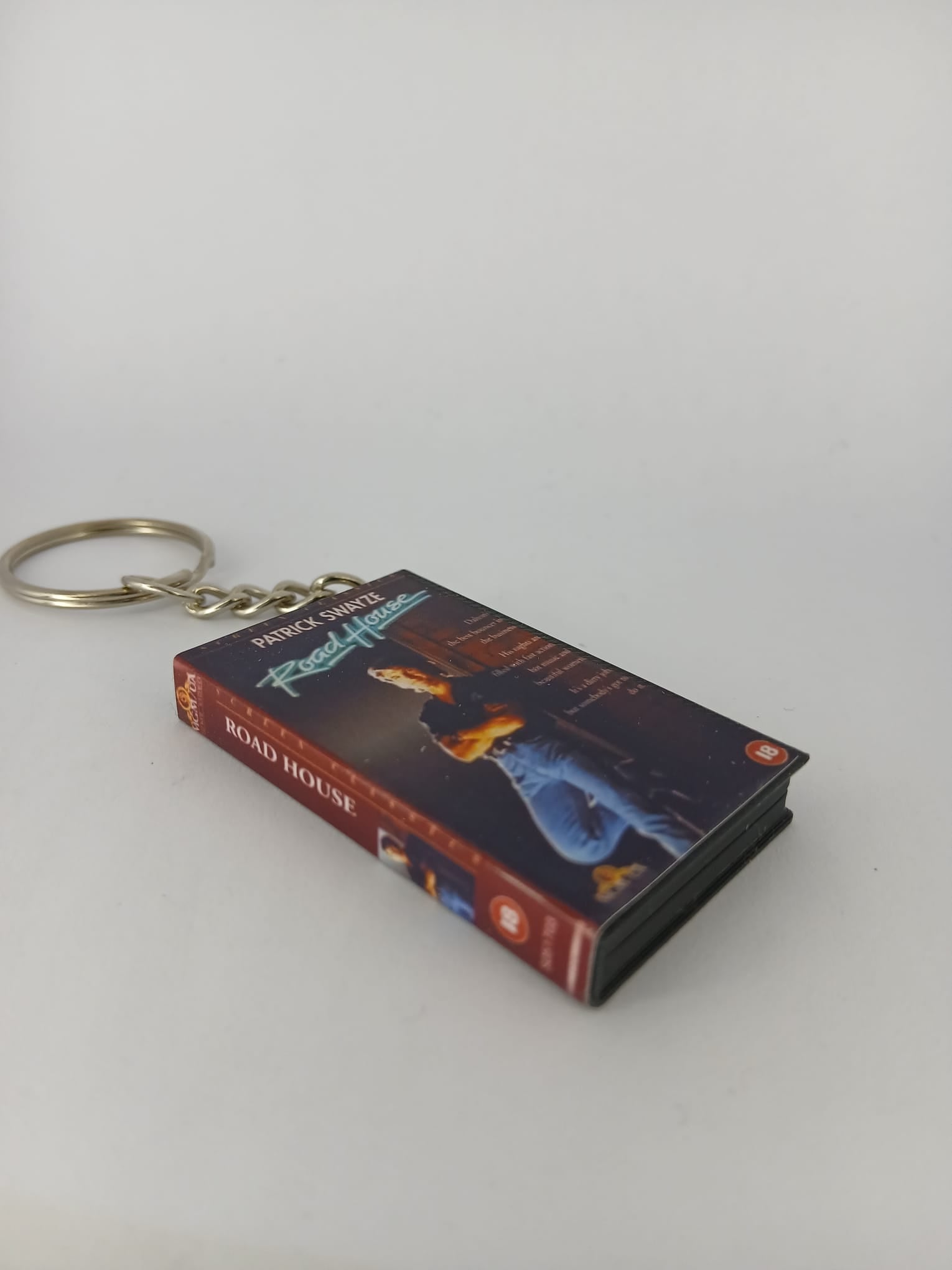 Road House Mini VHS Keyring – top angle