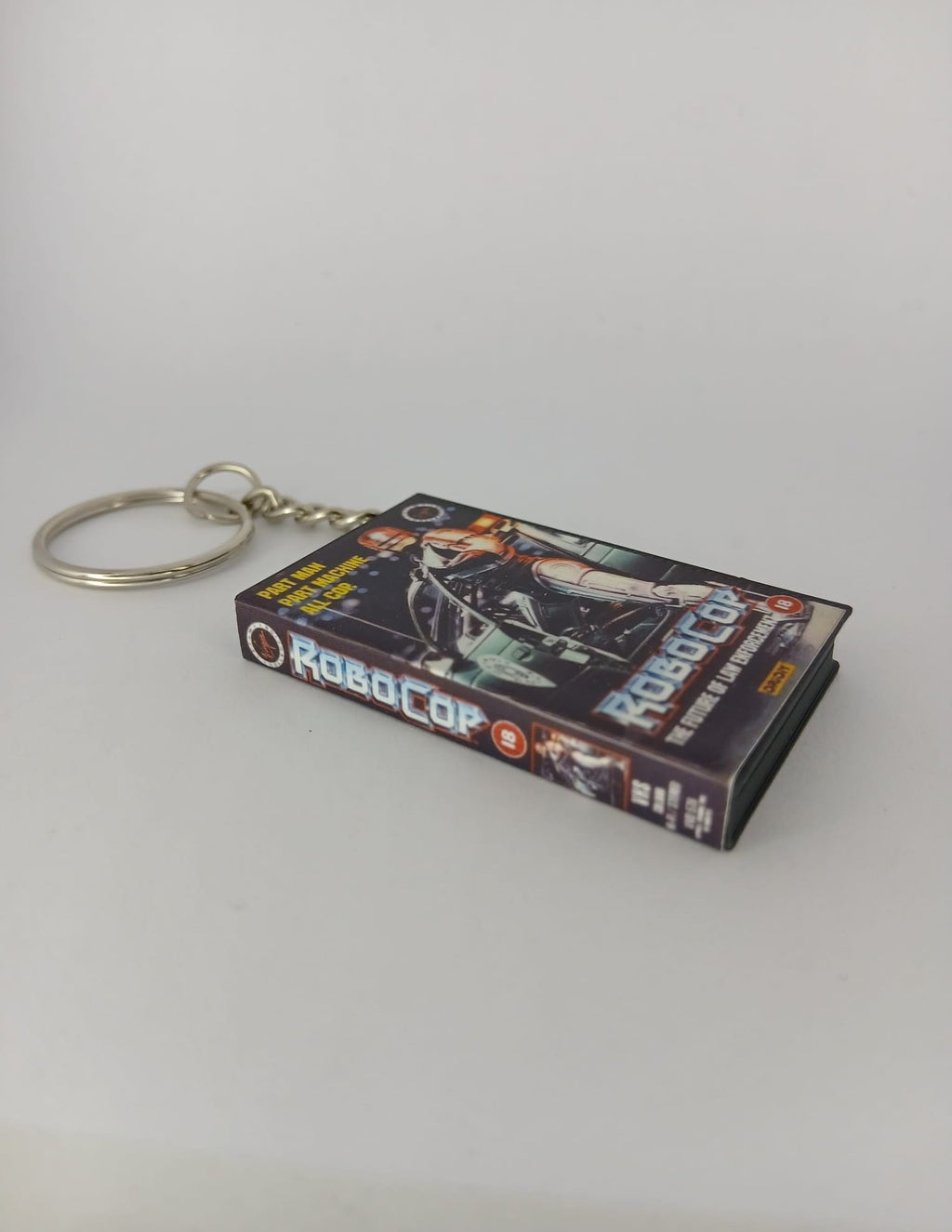 RoboCop Mini VHS Keyring – back angle