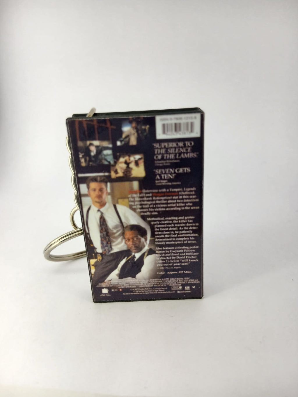 Se7en Mini VHS Keyring – spine view