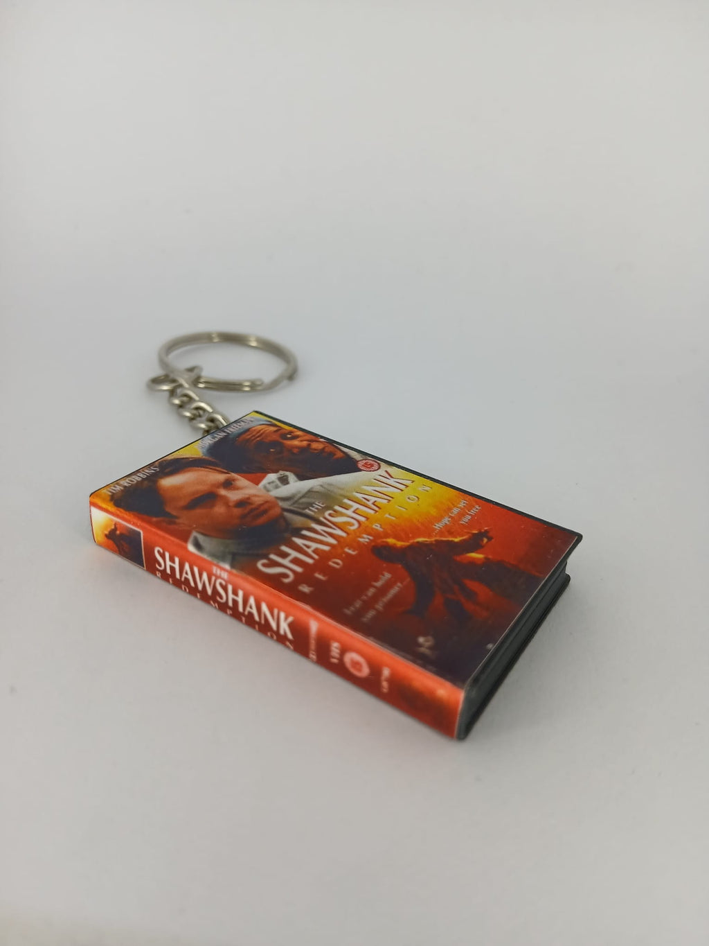 The Shawshank Redemption Mini VHS Keyring – front angle