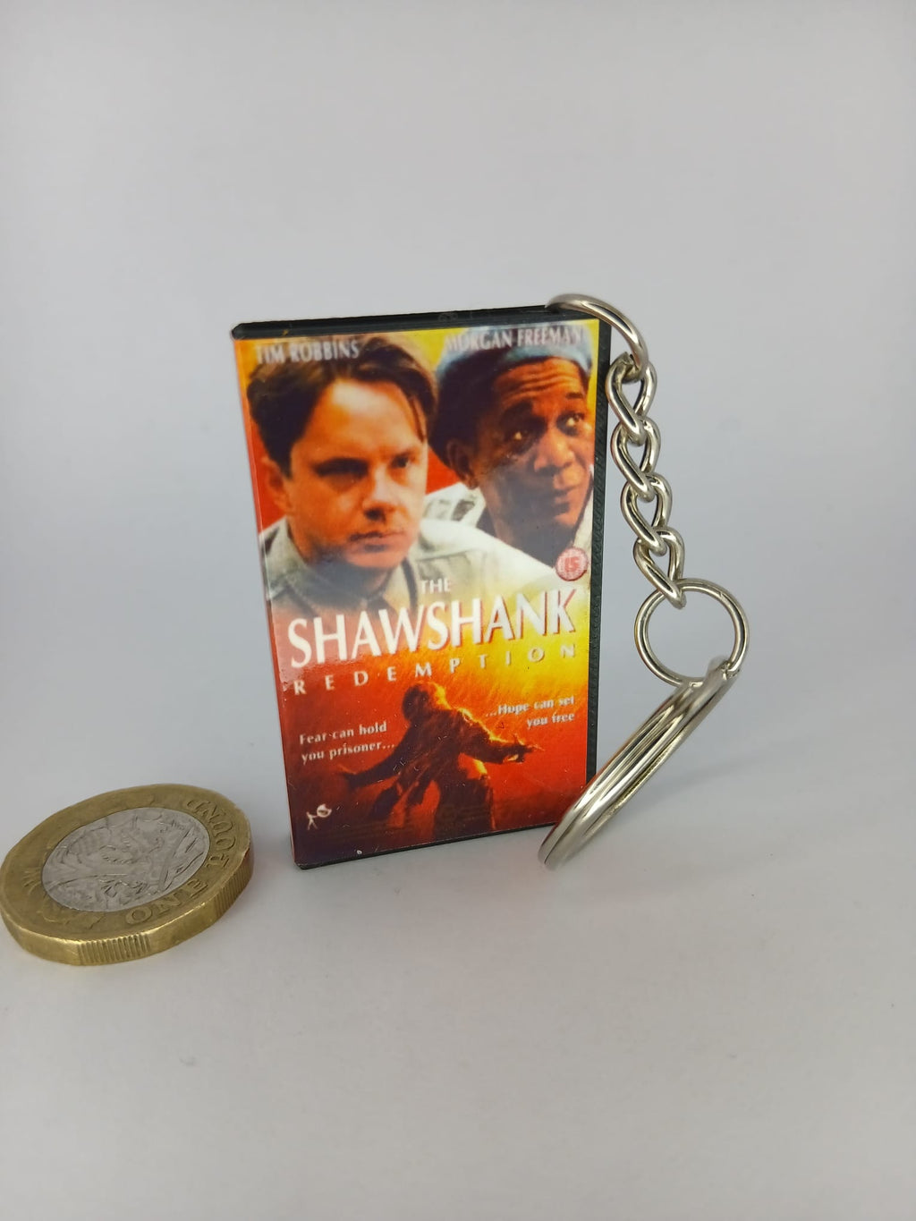 The Shawshank Redemption Mini VHS Keyring – back angle