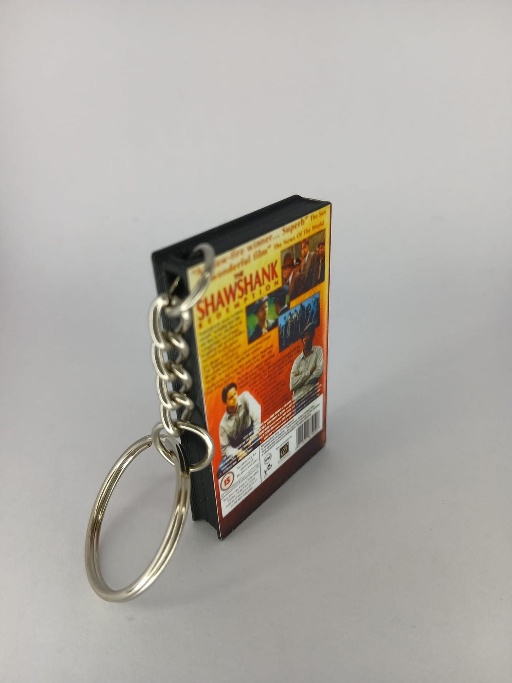 The Shawshank Redemption Mini VHS Keyring – side view