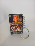 St. Elmo’s Fire Mini VHS Keyring – front view standing