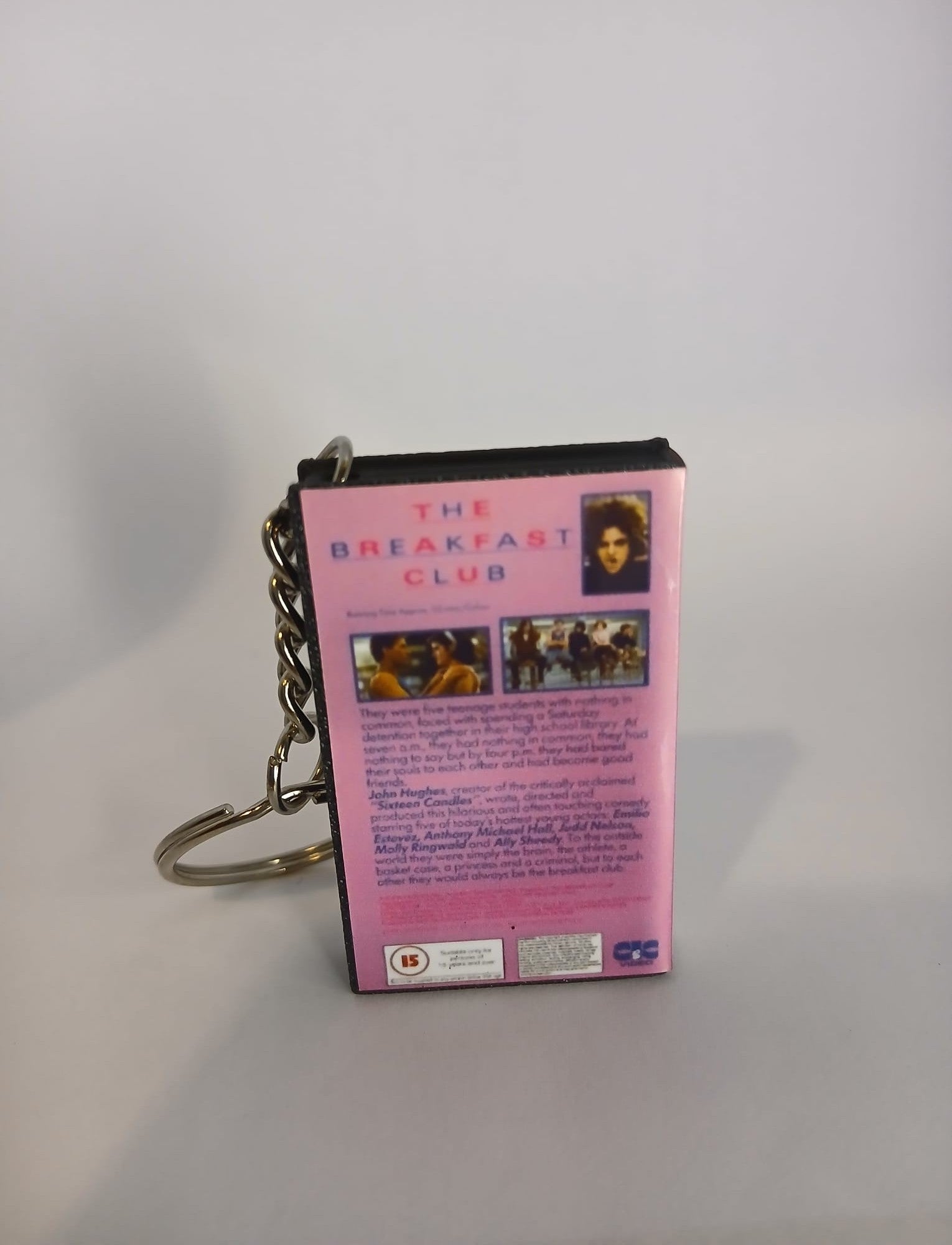 The Breakfast Club Mini VHS Keyring – spine angle