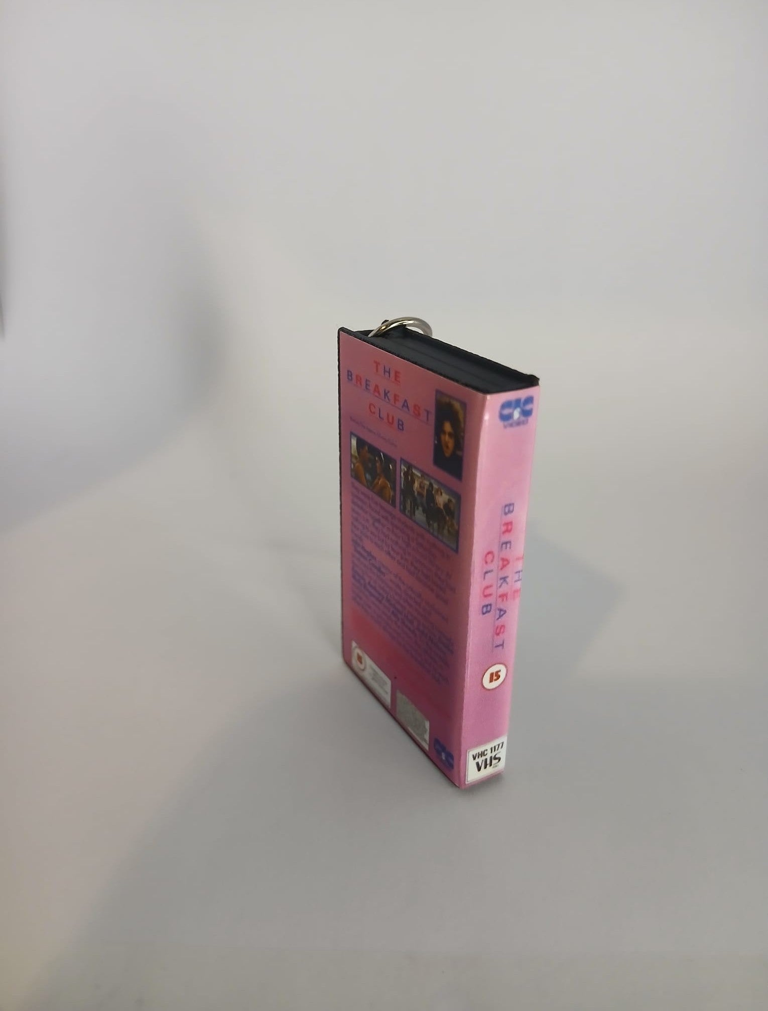The Breakfast Club Mini VHS Keyring – side spine view