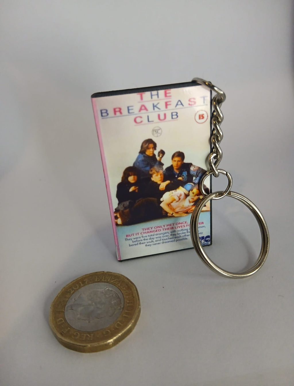 The Breakfast Club Mini VHS Keyring – front close-up