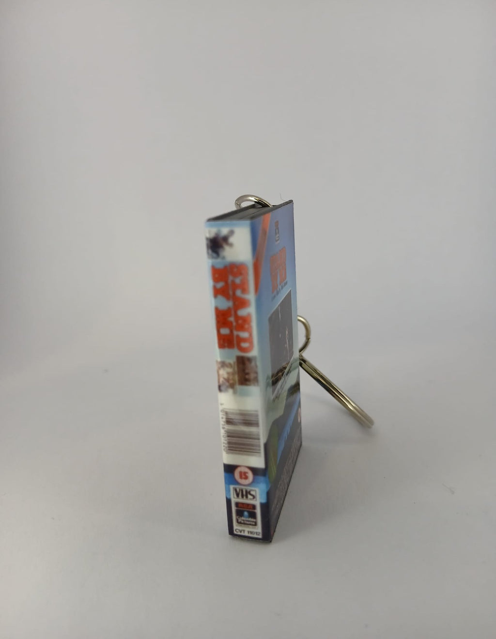 Stand By Me Mini VHS Keyring – front with coin standing