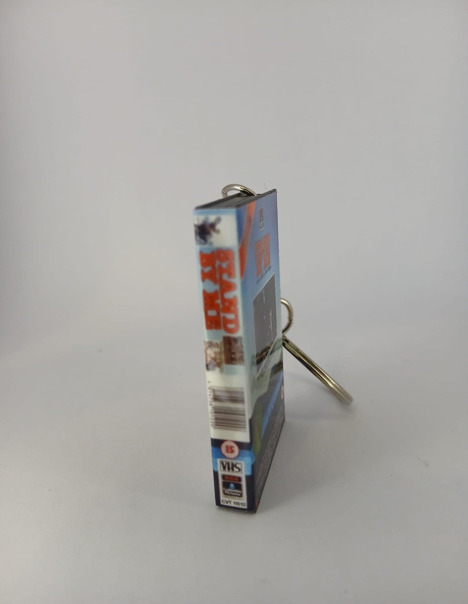 Stand By Me Mini VHS Keyring – front with coin standing