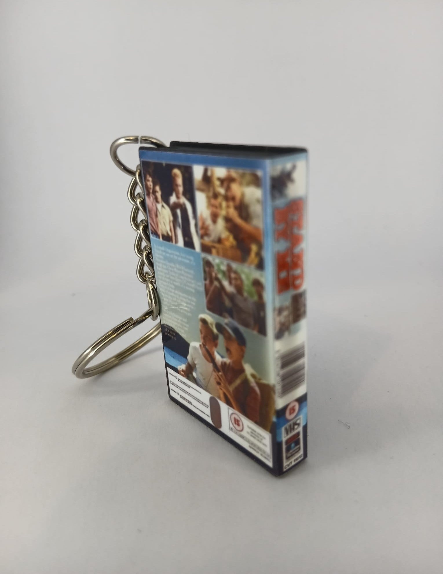 Stand By Me Mini VHS Keyring – spine view standing