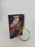 Stranger Things S4 Vol.1 VHS keyring — front cover standing angled 3