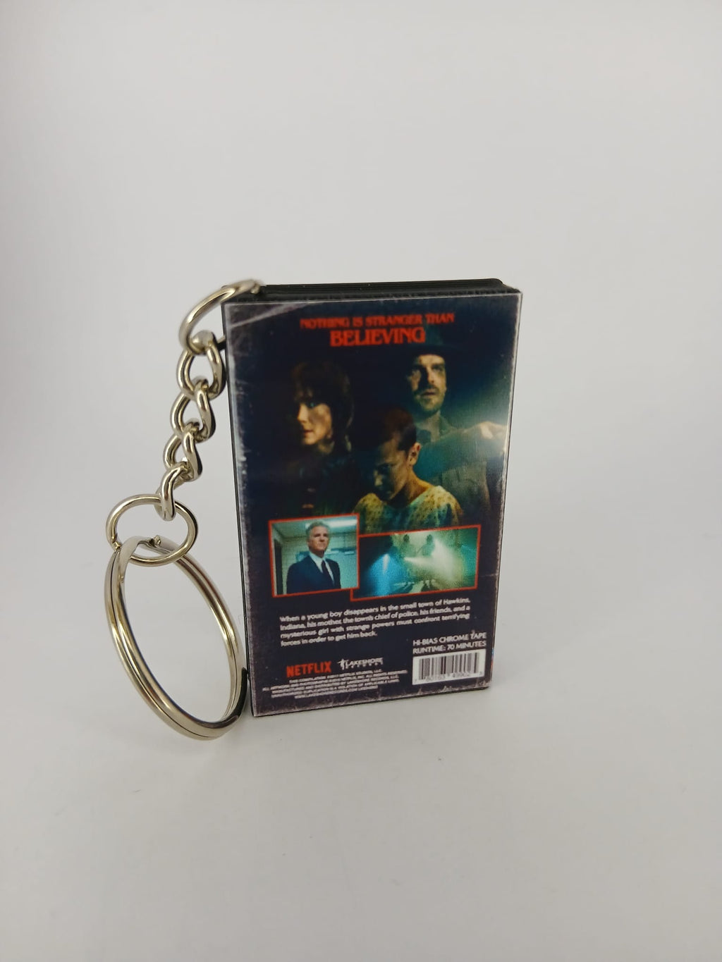 Stranger Things Mini VHS Keyring – front view