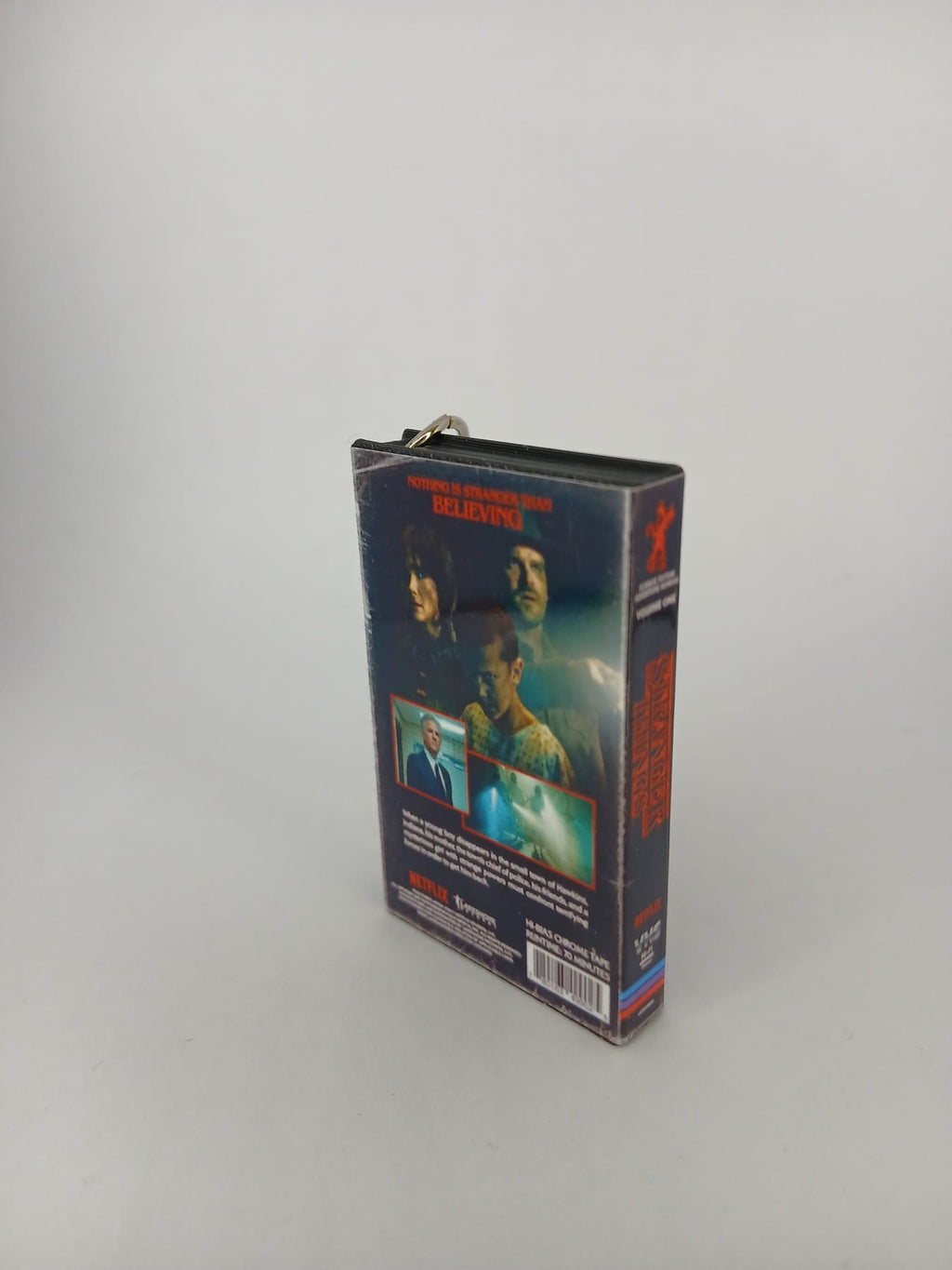 Stranger Things Mini VHS Keyring – angle view