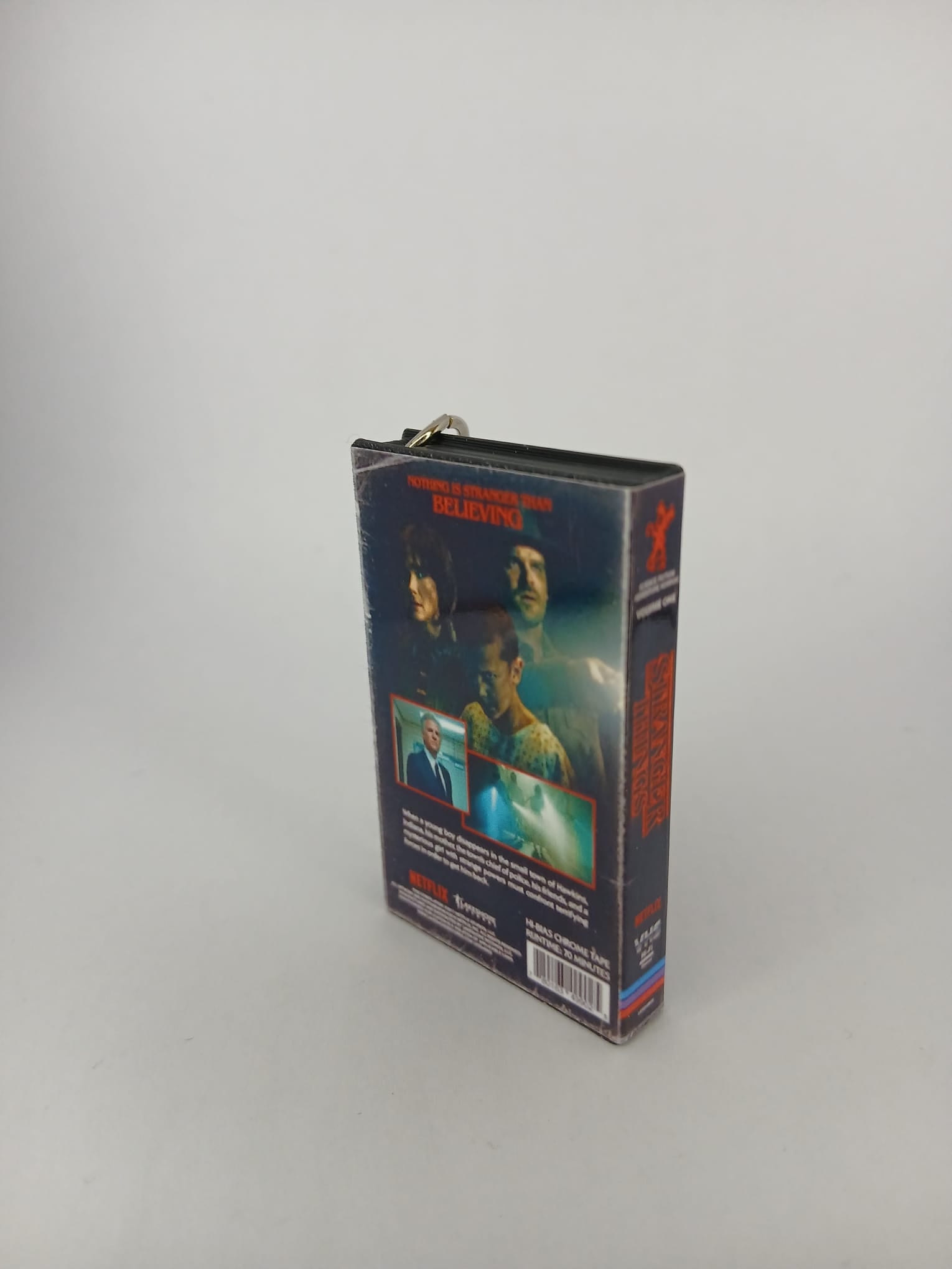 Stranger Things Mini VHS Keyring – angle view