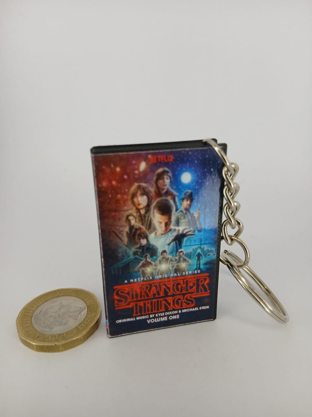 Stranger Things Mini VHS Keyring – detail view