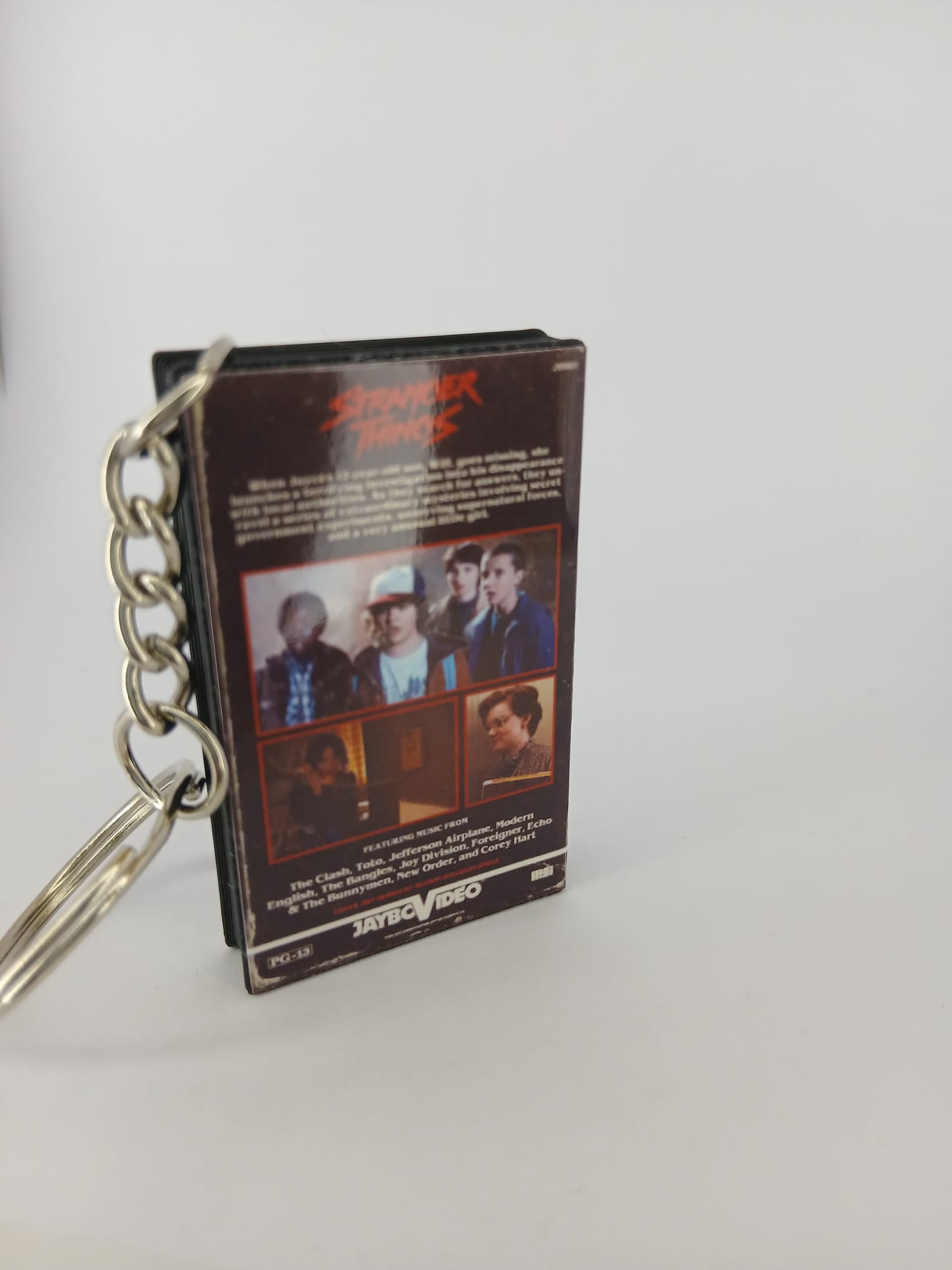 Stranger Things Season One Mini VHS Keyring – front angle