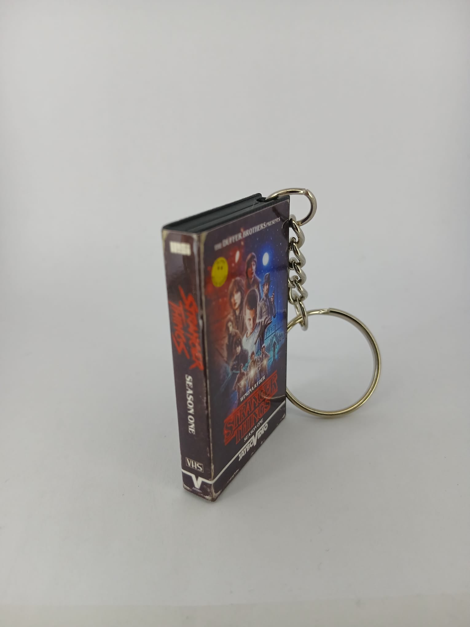 Stranger Things Season One Mini VHS Keyring – back angle