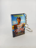 Teen Wolf VHS keyring — front cover standing angled 3