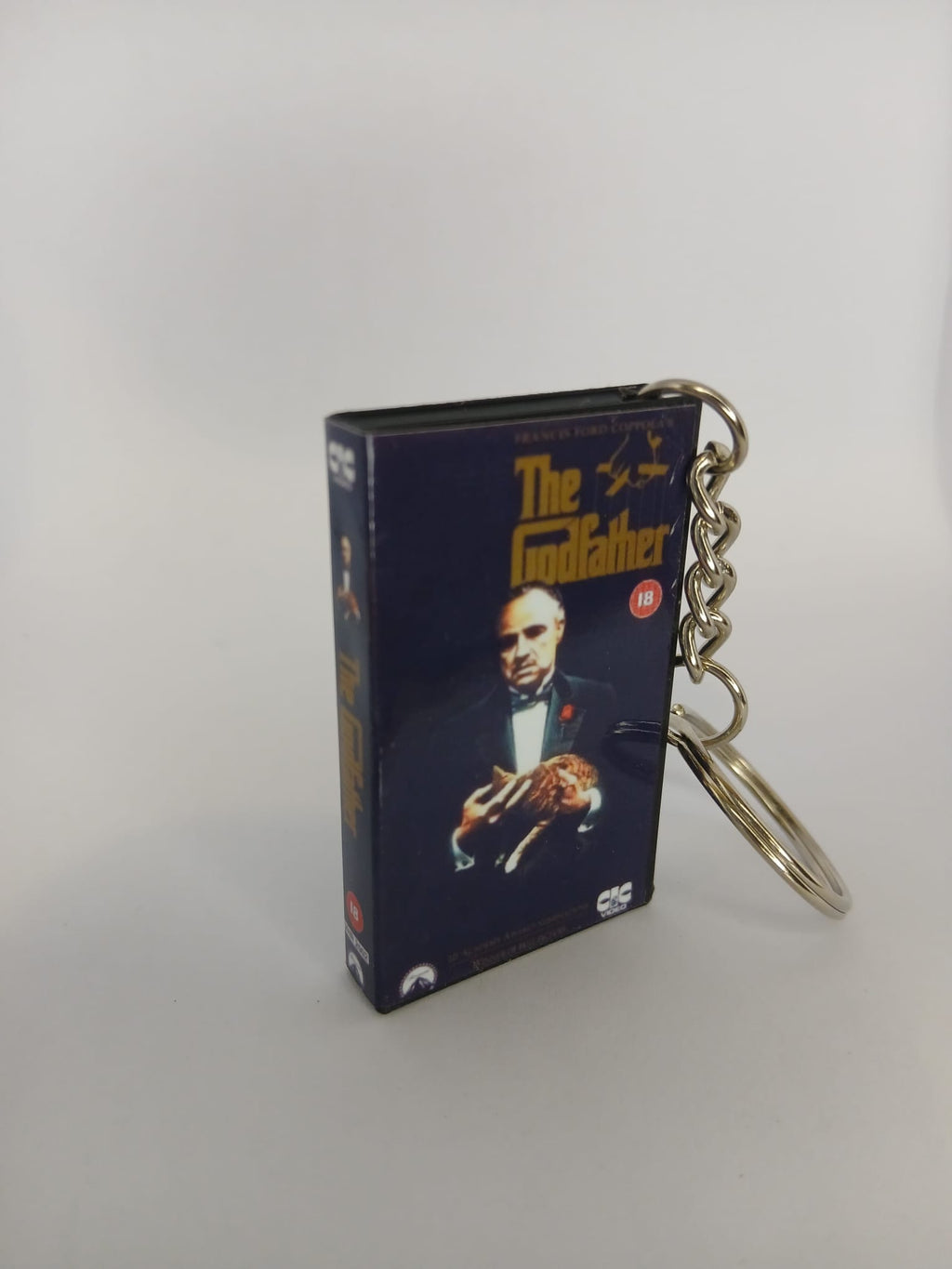 The Godfather Mini VHS Keyring – spine view standing