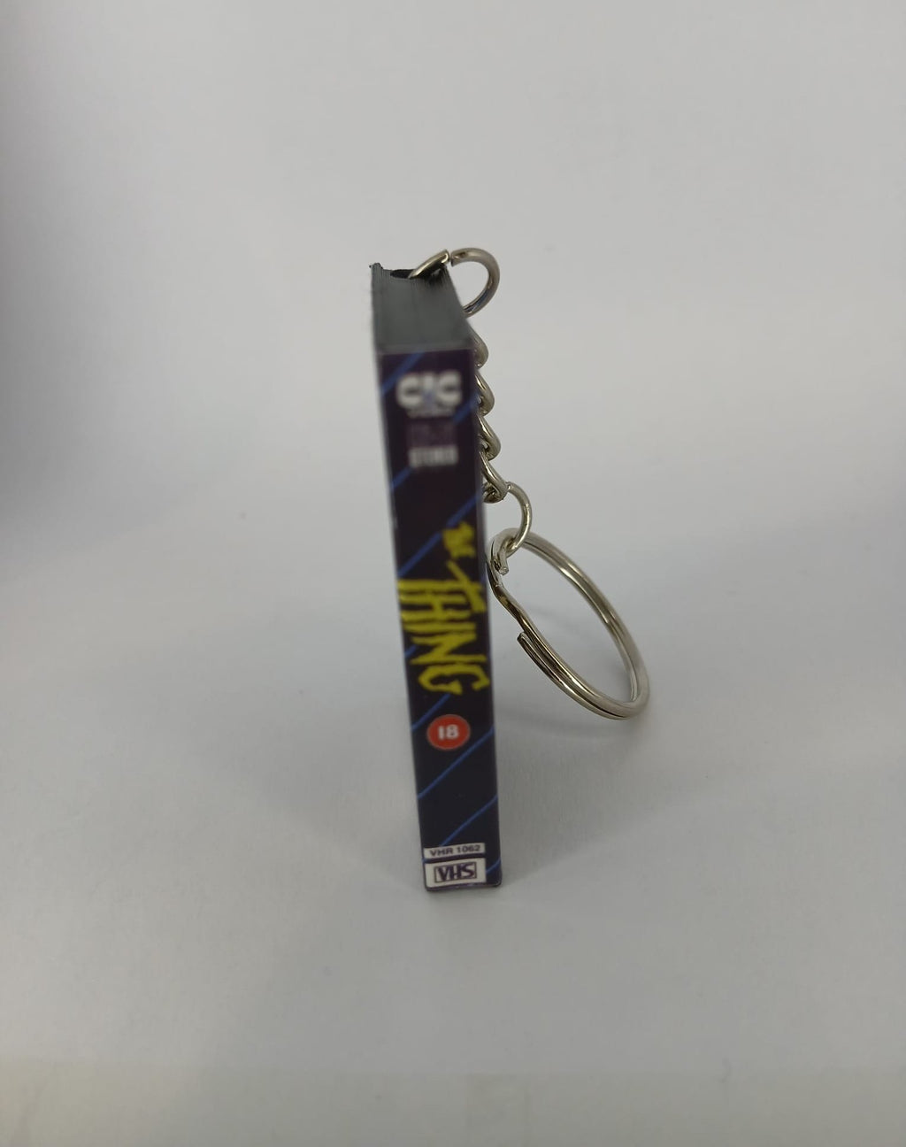 The Thing Mini VHS Keyring – back view standing