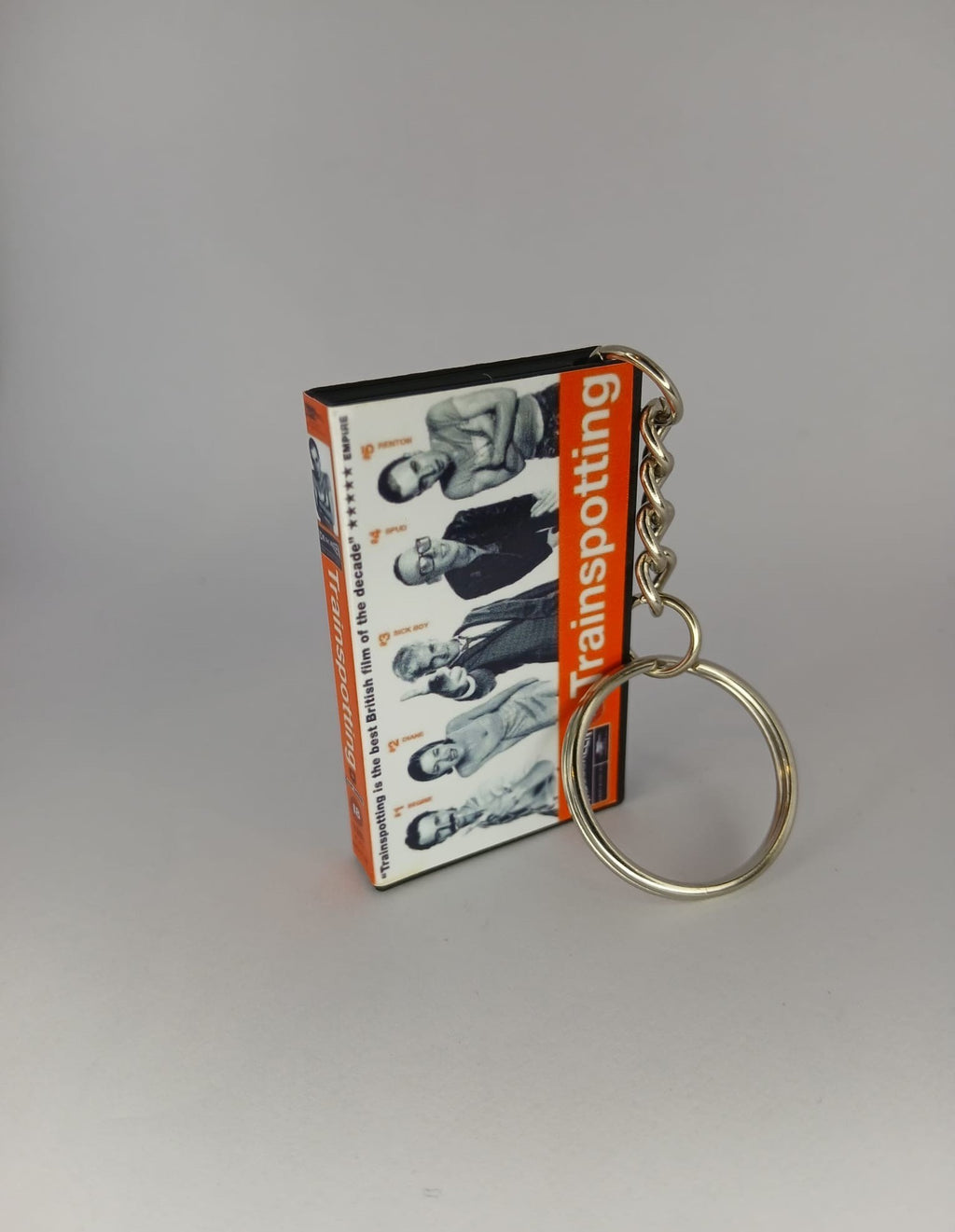 Trainspotting Mini VHS Keyring – back view