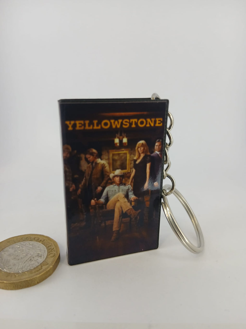 Yellowstone VHS keyring — back cover standing